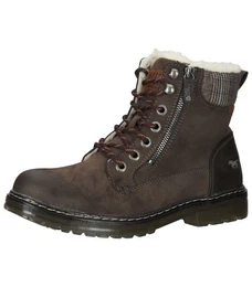 Stiefelette Lederimitat/Textil Schnrstiefelette