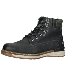 Stiefelette Lederimitat/Textil Schnrstiefelette