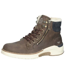 Stiefelette Lederimitat Schnrstiefelette
