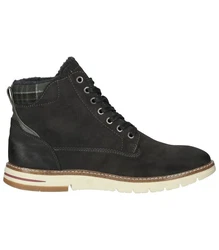 MUSTANG Stiefelette Schnürstiefelette Schwarz/Dunkelgrün/Dunkelgrau