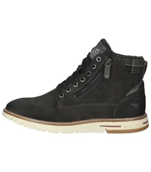 MUSTANG Stiefelette Schnürstiefelette Schwarz/Dunkelgrün/Dunkelgrau