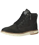 MUSTANG Stiefelette Schnürstiefelette Schwarz/Dunkelgrün/Dunkelgrau
