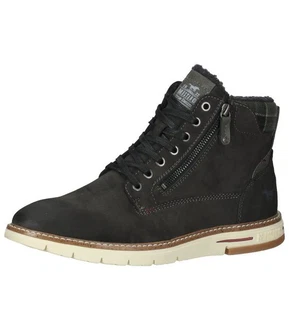 MUSTANG Stiefelette Schnürstiefelette Schwarz/Dunkelgrün/Dunkelgrau