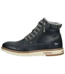 MUSTANG Stiefelette Schnürstiefelette Dunkelblau/Blau/Hellblau