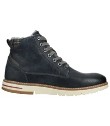 MUSTANG Stiefelette Schnürstiefelette Dunkelblau/Blau/Hellblau