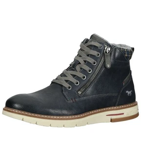 MUSTANG Stiefelette Schnürstiefelette Dunkelblau/Blau/Hellblau