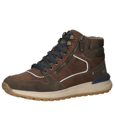 Stiefelette Lederimitat/Textil Schnrstiefelette