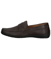 Imac Slipper Leder Slipper Dunkelbraun/Braun/Grau