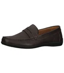 Imac Slipper Leder Slipper Dunkelbraun/Braun/Grau