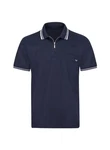 Trigema Poloshirt mit Reißverschluss blau/navy