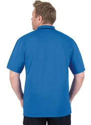 Trigema Poloshirt mit Reißverschluss Blau/Dunkelblau
