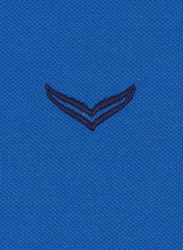 Trigema Poloshirt mit Reißverschluss Blau/Dunkelblau