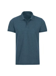 Trigema Slim Fit Poloshirt blau (jeans, melange)