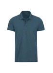 Trigema Slim Fit Poloshirt blau (jeans, melange)