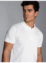 Trigema Slim Fit Poloshirt wei
