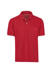Trigema Poloshirt mit Brusttasche braun (kirsch)