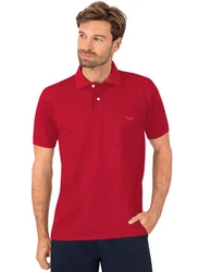 Trigema Poloshirt mit Brusttasche braun (kirsch)