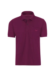 Trigema Poloshirt mit Brusttasche rot