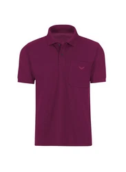 Trigema Poloshirt mit Brusttasche rot