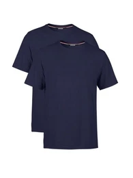 T-Shirt Herren Basic T-Shirts Baumwolle (Packung, 2-tlg) mit gerader rmel Abschluss