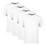 COMEOR T-Shirt Herren Basic Weiß/Grau/Creme