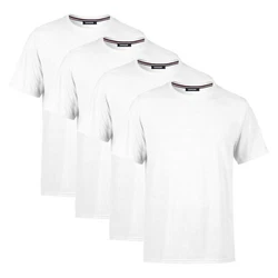 COMEOR T-Shirt Herren Basic Weiß/Grau/Creme