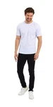 COMEOR T-Shirt Herren Basic Creme/Weiß