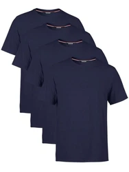 COMEOR T-Shirt Herren Basic Dunkelblau
