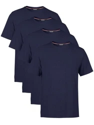 COMEOR T-Shirt Herren Basic Dunkelblau