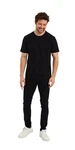 COMEOR T-Shirt Herren Basic Schwarz/Rot