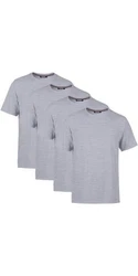 COMEOR T-Shirt Herren Basic Grau/Hellgrau
