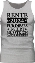 Shirtracer Tanktop Rente 2024  schwarz