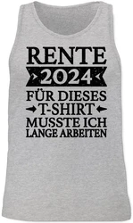 Shirtracer Tanktop Rente 2024  schwarz
