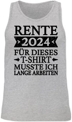 Shirtracer Tanktop Rente 2024  schwarz