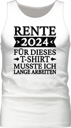 Shirtracer Tanktop Rente 2024  schwarz