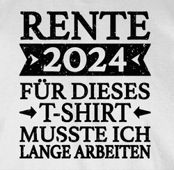 Shirtracer Tanktop Rente 2024  schwarz