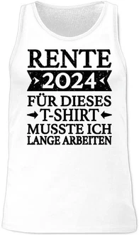 Shirtracer Tanktop Rente 2024 