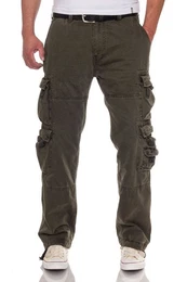 Cargohose Bikerhose mit vielen Taschen Straight Fit