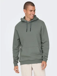 Hoodie Weicher Kapuzen Pullover Basic Hoodie ONSCERES 5425 in Grn-2