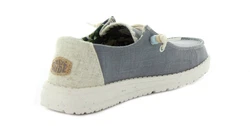 Hey Dude Wendy Fringe Slipper Grau/Hellblau/Blau