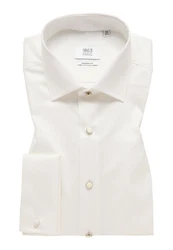 Eterna Langarmhemd MODERN FIT NON IRON Weiß/Creme/Beige