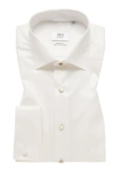 Eterna Langarmhemd MODERN FIT NON IRON Weiß/Creme/Beige