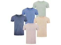 riverso T-Shirt Herren Basic Shirt RIVMatteo Regular Fit Türkis/Blau/Hellblau/Grau
