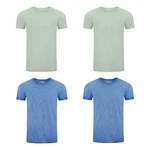 riverso T-Shirt Herren Basic Shirt RIVMatteo Regular Fit Türkis/Blau/Hellblau/Grau