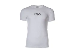 Emporio Armani Herren T-Shirt Vorteilspack Crew Neck Rundhals Stretch Cotton EA Logo Weiß