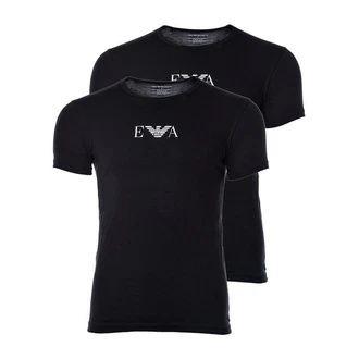 Emporio Armani Herren T-Shirt Vorteilspack Crew Neck Rundhals Stretch Cotton EA Logo Schwarz Emporio Armani Herren T-Shirt Vorteilspack Crew Neck Rundhals Stretch Cotton EA Logo Schwarz