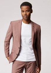 Roy Robson Anzughose Modischer Anzug Slim Fit Rosa/Rot/Braun/Lila