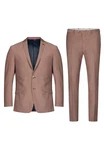 Roy Robson Anzughose Modischer Anzug Slim Fit Rosa/Rot/Braun/Lila