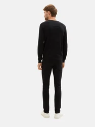TOM TAILOR Slim-fit-Jeans Troy Schwarz/Bordeaux