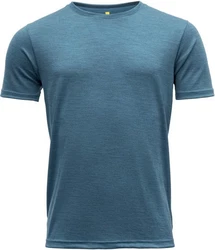 Devold T-Shirt EIKA Tee Blau/Türkis/Grau/Hellblau